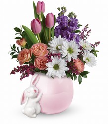 E300A Teleflora's Send a Hug Bunny Love Bouquet 